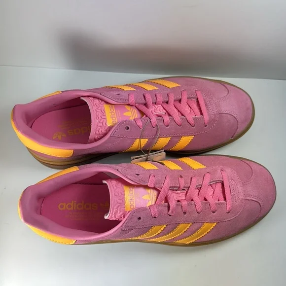 Adidas Gazelle Bold Bliss Pink Spark Women's Size 9.5 Suede Leather Sneakers - Picture 6 of 12